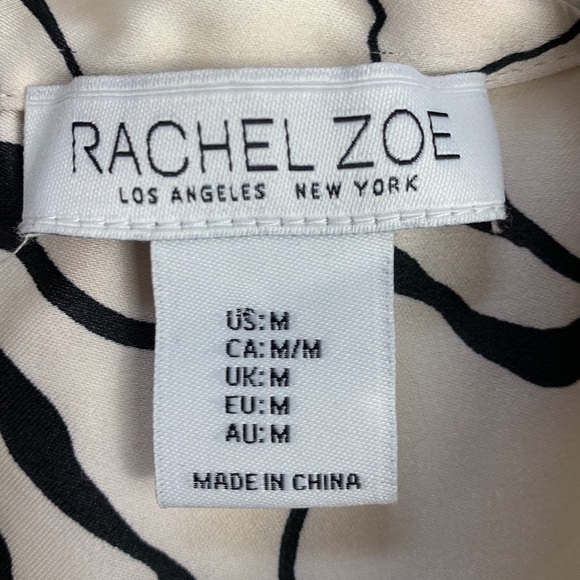 Rachel Zoe Silk Feel Floral Button Up Shirt - Picture 7 of 9